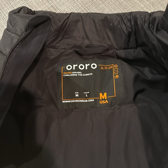 Ororo Jackets & Coats Ororo Heated Vest Medium Black Like New Full